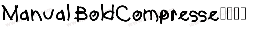 Manual BoldCompresse字体转换